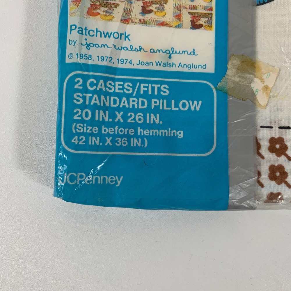 Vintage Patchwork Joan Walsh Anglund Friendship Standard Pillowcase - Picture 4 of 8